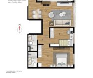 Apartamento com 66m², 2 dormitórios, 1 suíte, 2 vagas no bairro Chácara das Pedras em Porto Alegre