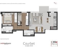 Apartamento com 70m², 2 dormitórios, 1 suíte, 1 vaga no bairro Petrópolis em Porto Alegre